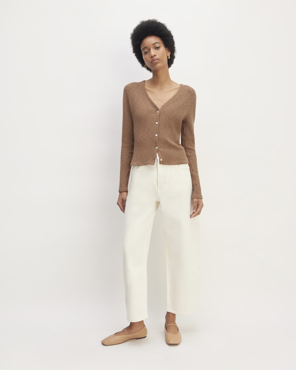 The Cozy Rib Cardigan | Bone