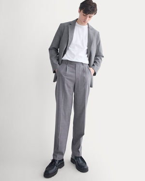 Tropical Wool Trouser | Heathered Grey