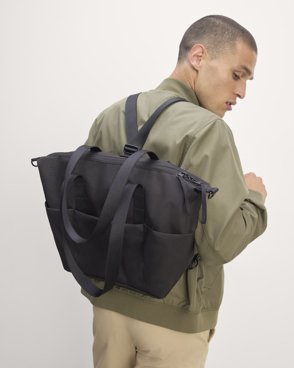 The ReNew Transit 3-Way Tote | Black