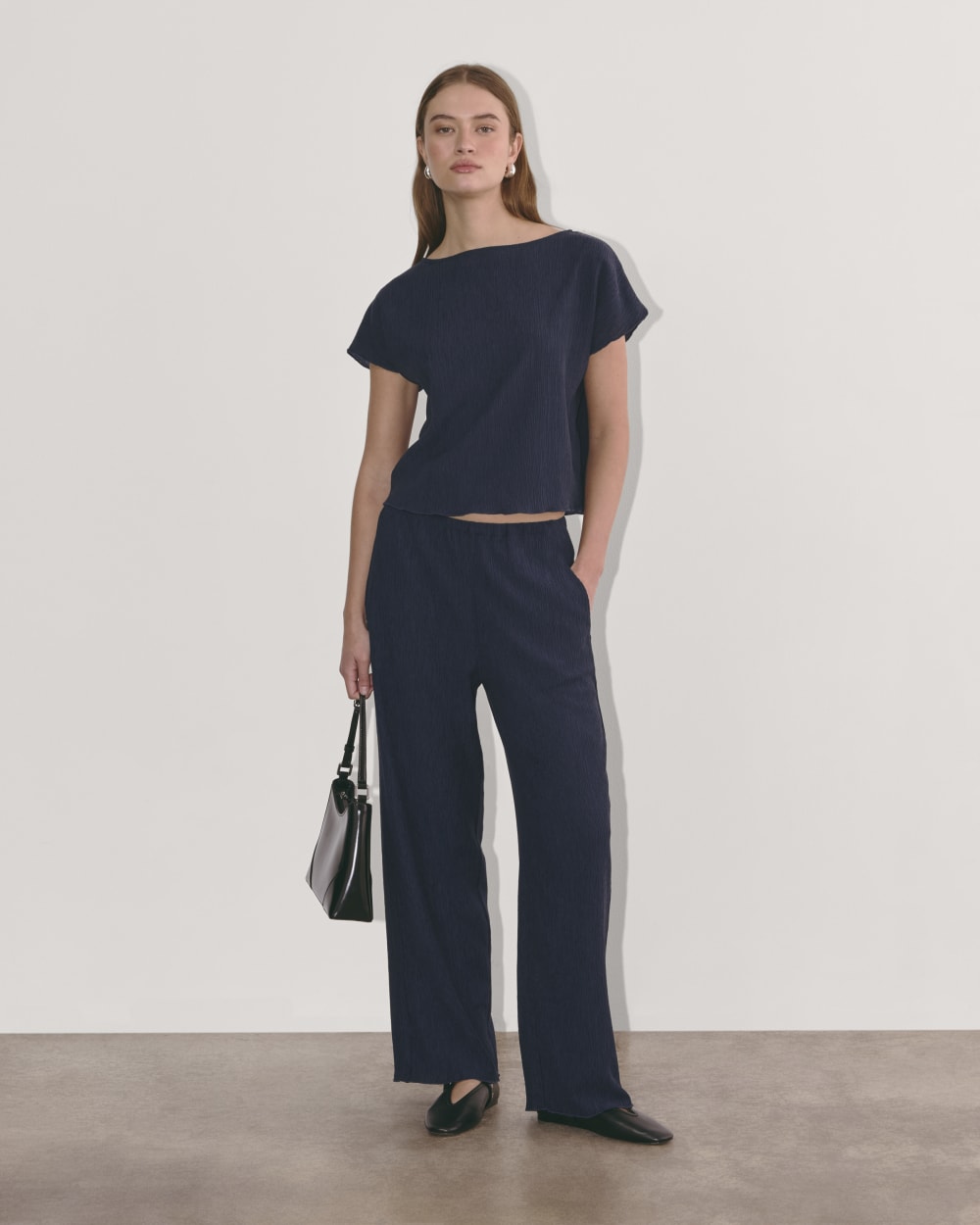 womens-crinkle-top-navy