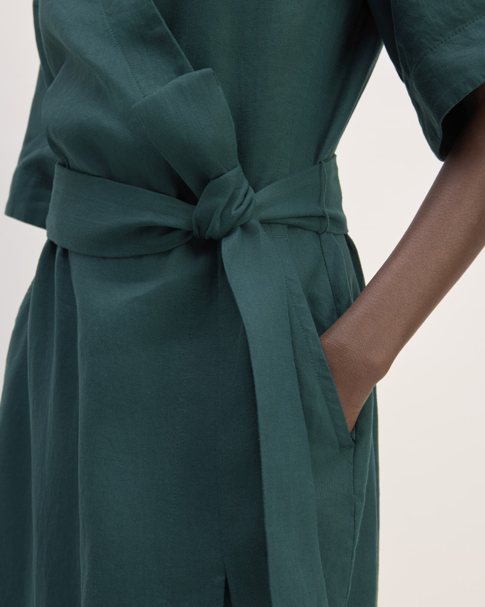 The Wrap Dress in Linen | Dark Sea Everlane The Wrap Dress in Linen | Dark Sea Everlane