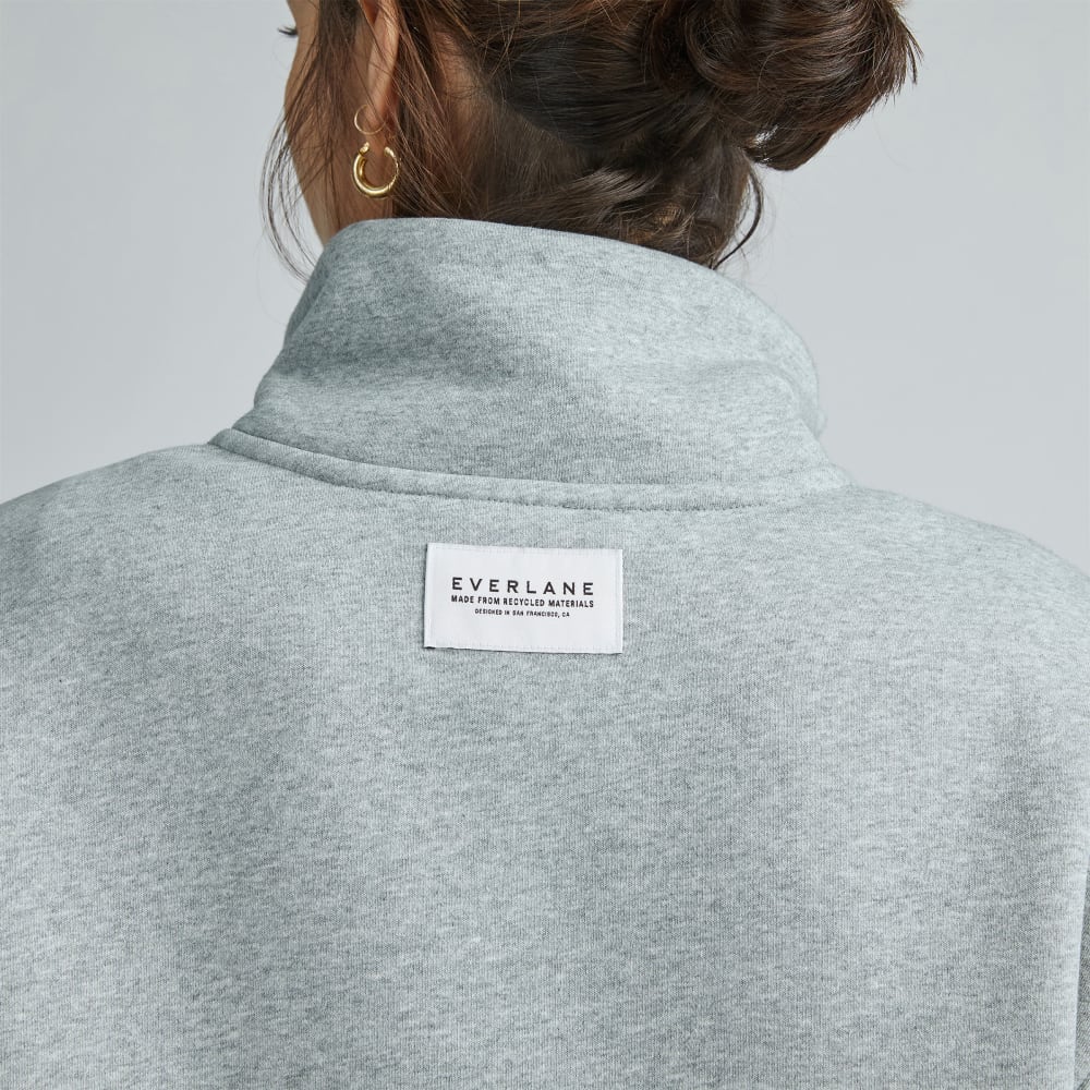 The ReTrack Half-Zip Sweatshirt | Heather Grey – Everlane
