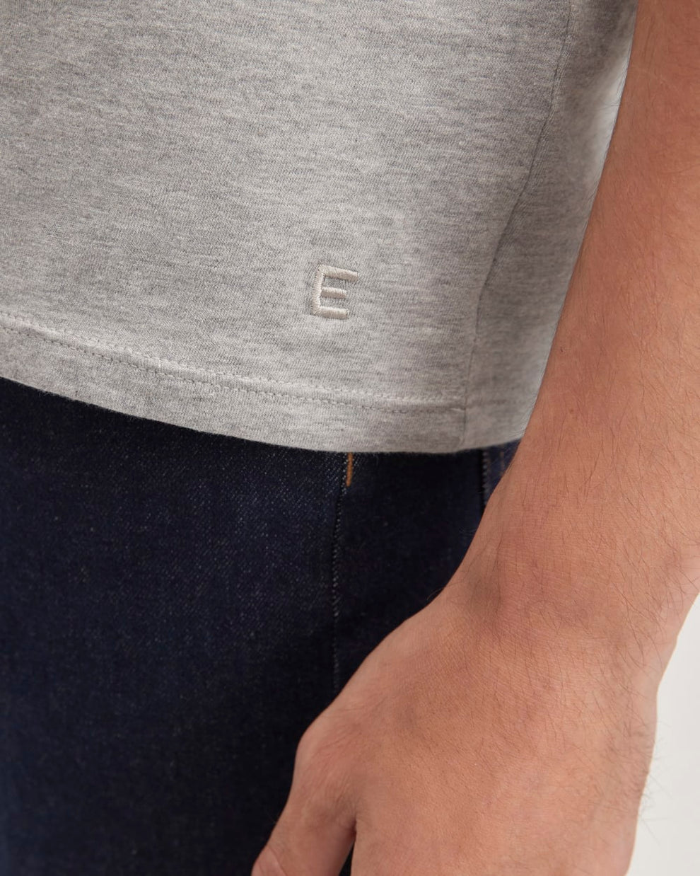 The Organic Cotton V-Neck Tee | Heathered Grey – Everlane