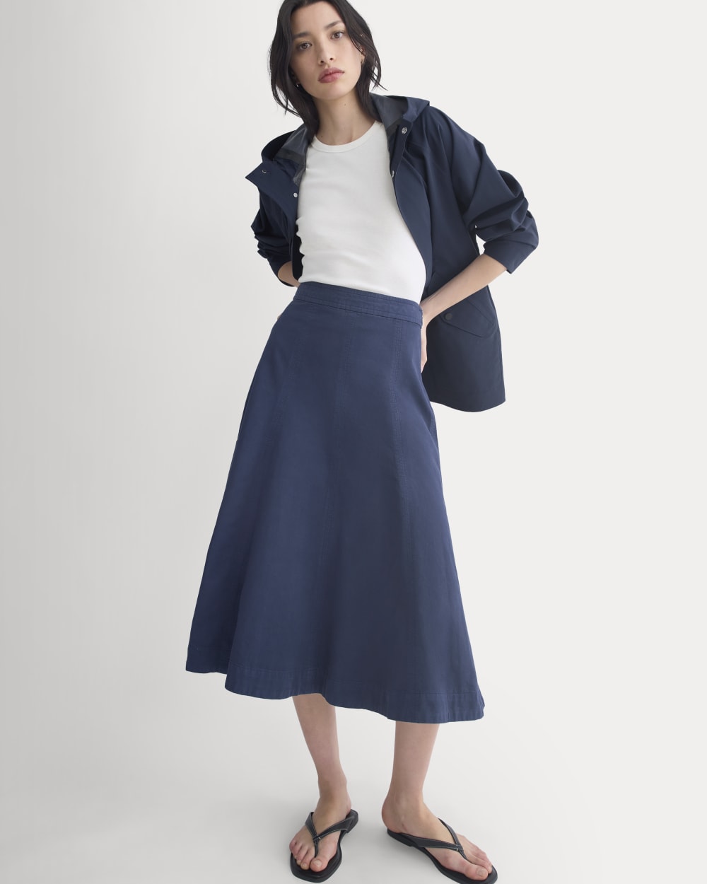 Seamed Midi Skirt