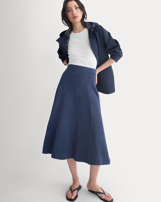womens-seamed-midi-skirt-navy | primary