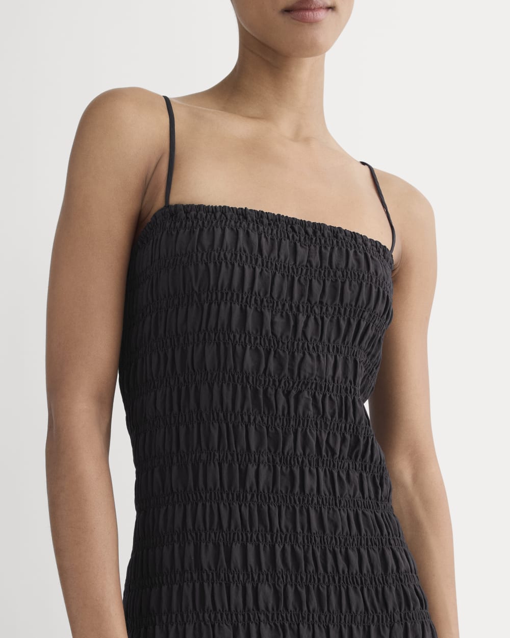 everlane smocked linen dress Everlane | Dresses | Everlane Smocked Linen Dress Black Size Xxs New Never Been Worn Tags On
