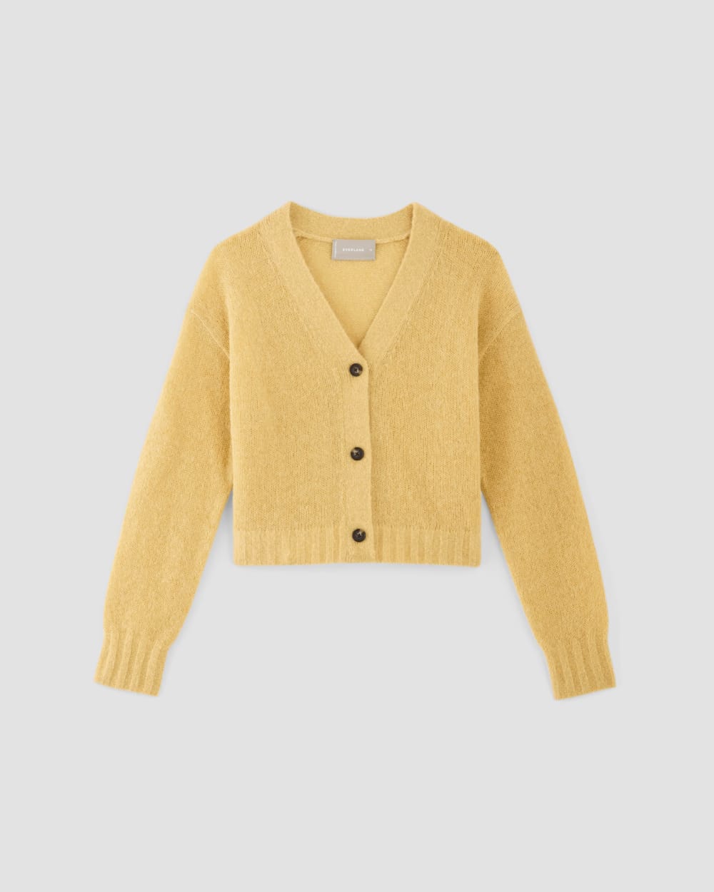 The Alpaca V-Neck Cropped Cardigan | Raffia – Everlane