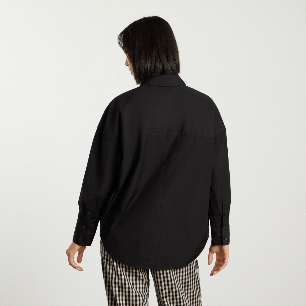 womens-oversized-poplin-shirt-black