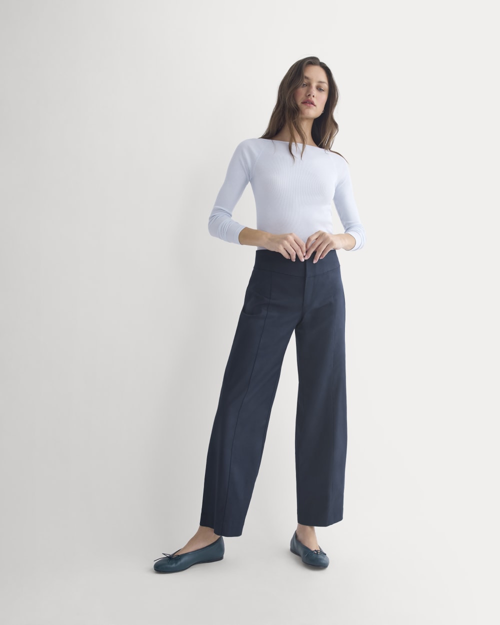 womens-tailored-drape-seam-pant-navy