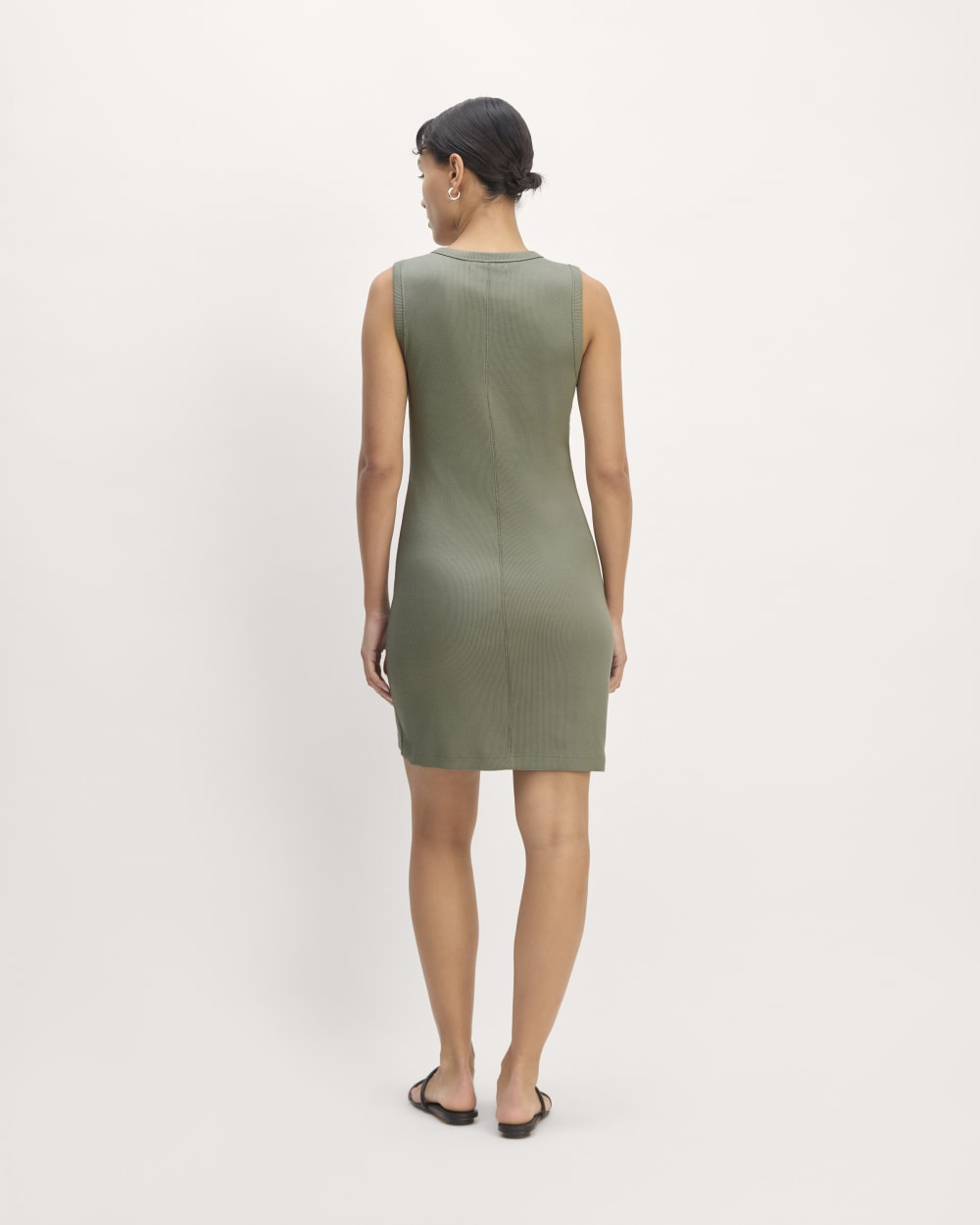 The Ribbed Mini Dress | Sage Green Everlane The Ribbed Mini Dress | Sage Green Everlane