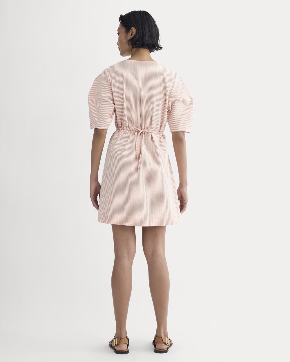 womens orange seersucker dress Sienna Womens Seersucker Dress