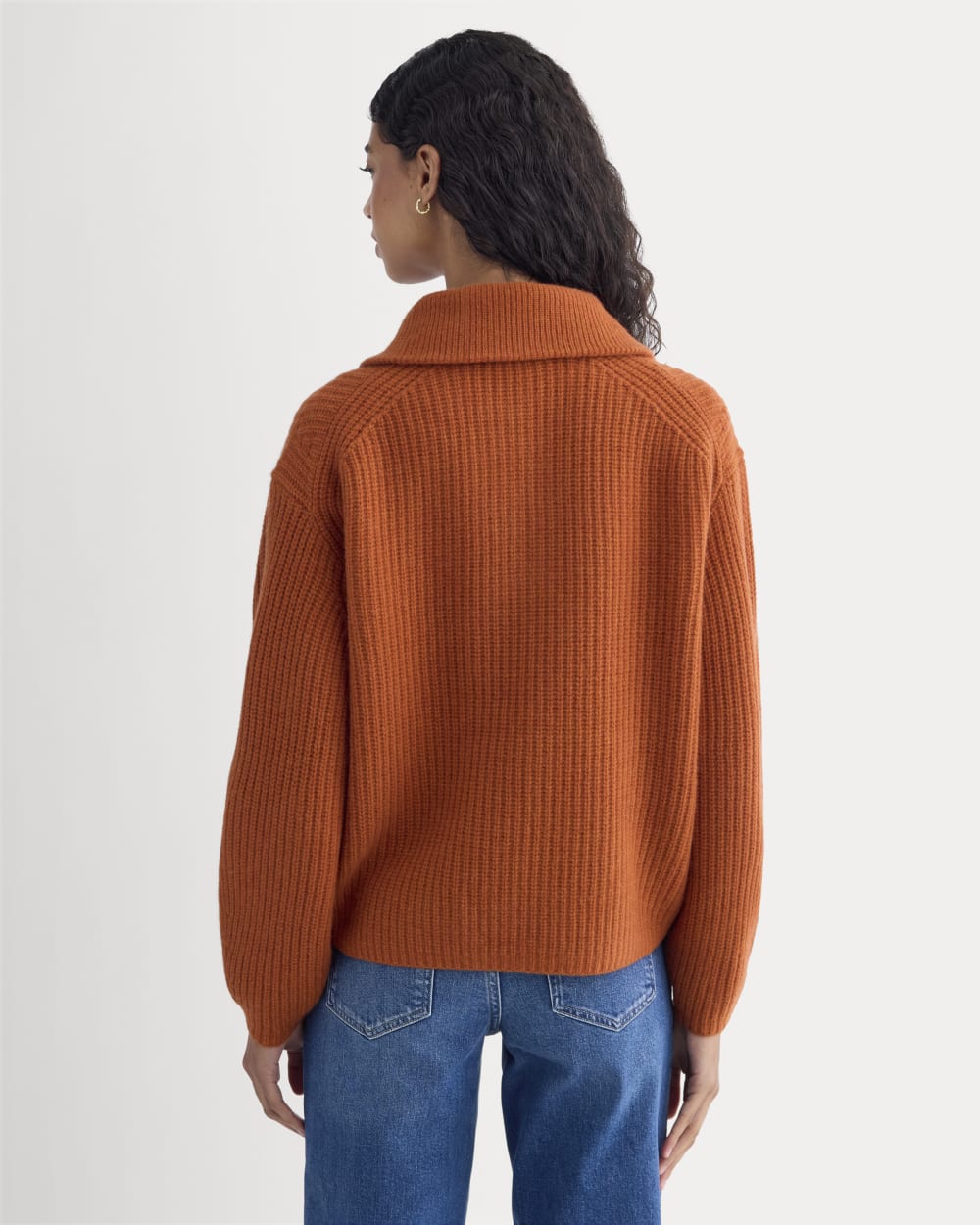 The Half-Zip Sweater in Luxe Merino | Rust Heather – Everlane