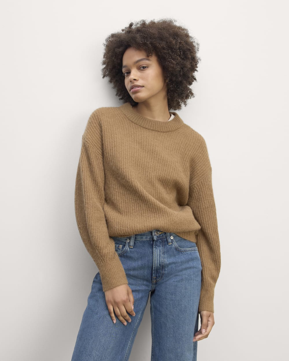womens-alpaca-ribbed-cocoon-crew-tigers-eye | primary
