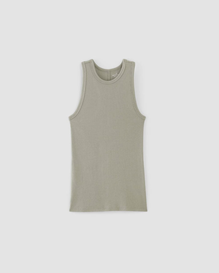 The Luxe Rib Racerback Tank | Sage Green – Everlane