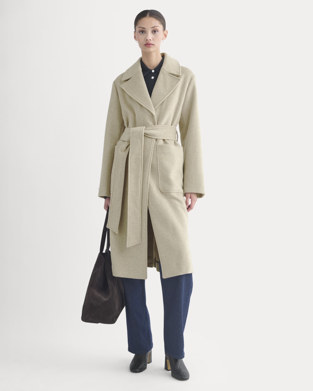 ReWool Belted Blanket Coat