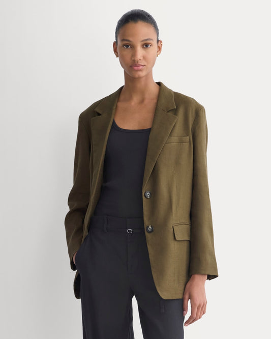 womens-oversized-blazer-stretch-linen-beech | primary