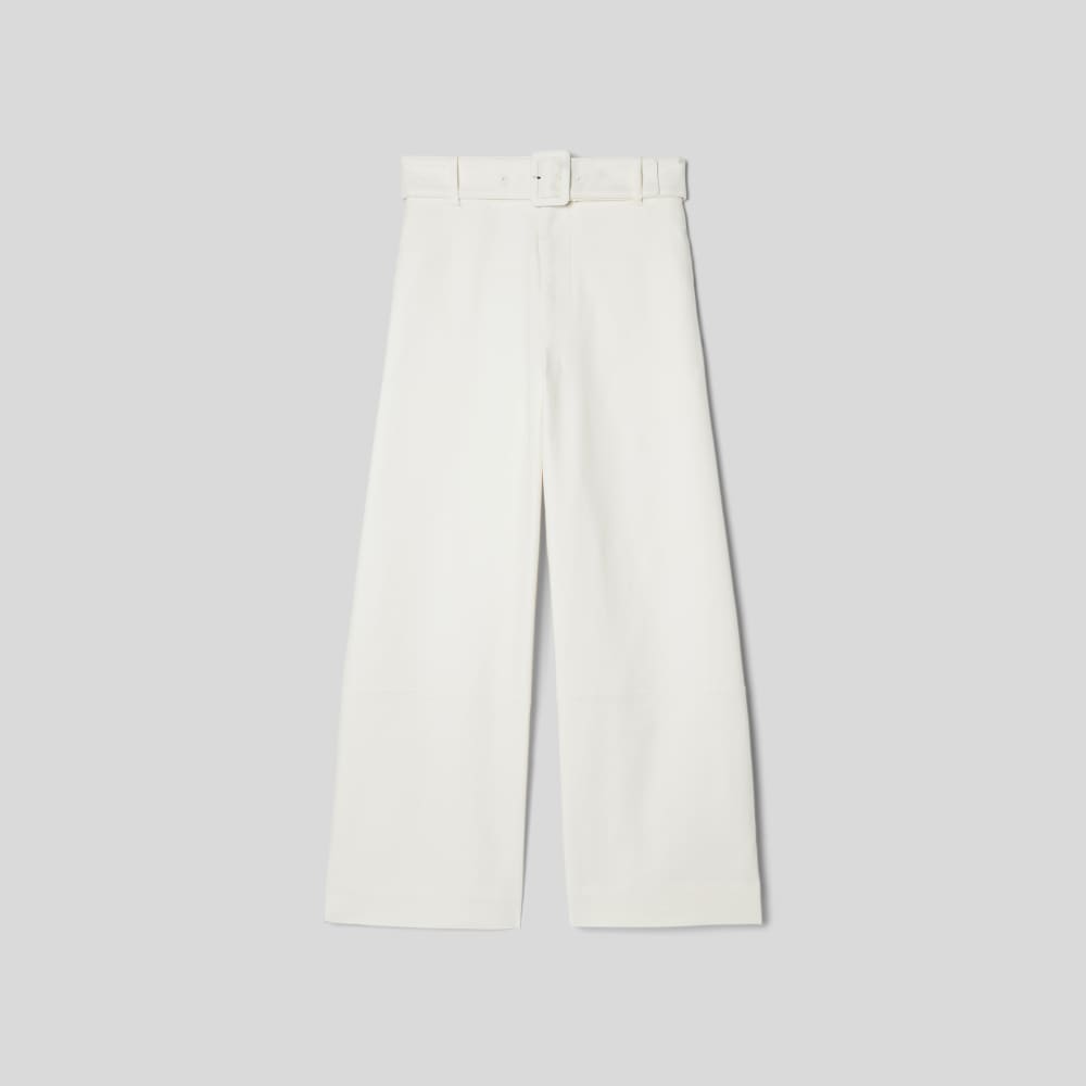 womens-structured-cotton-belted-pant-bone | alt