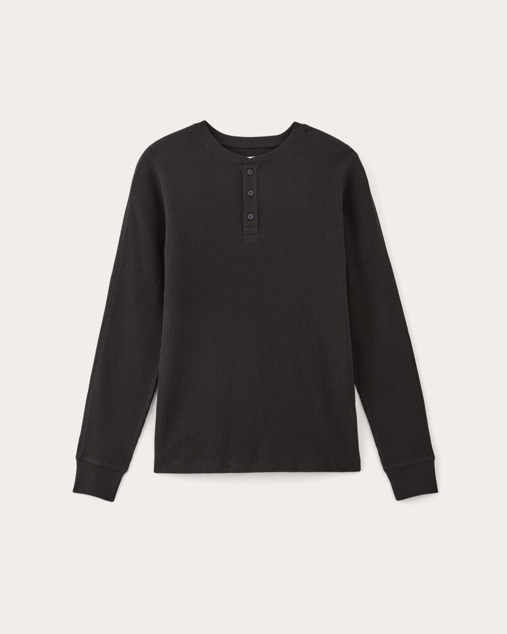 The Waffle Long-Sleeve Henley | Black – Everlane