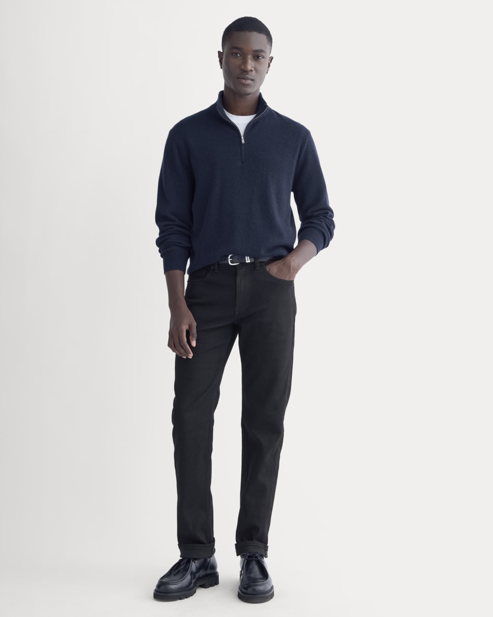 Cashmere Quarter Zip Sweater | Navy – Everlane