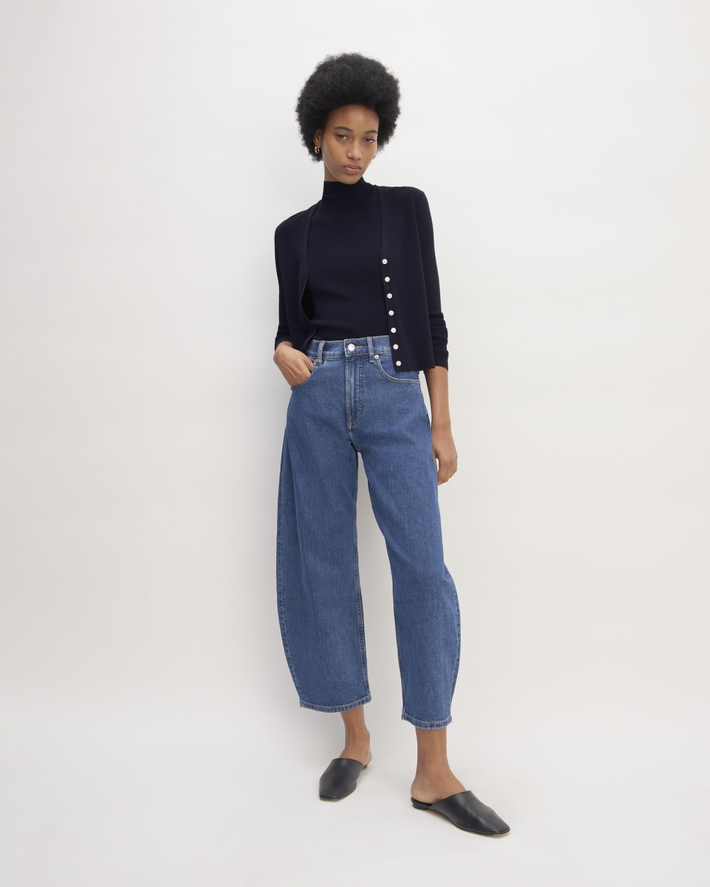 The Viscose Knit Cardigan | Navy – Everlane