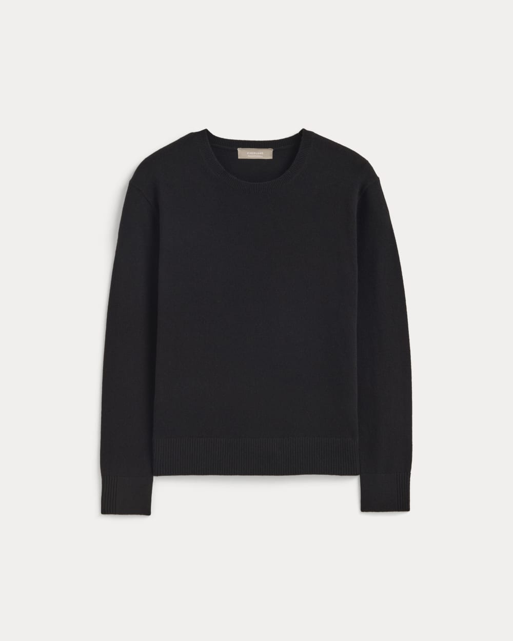 womens-cashmere-classic-crew-sweater-black | alt