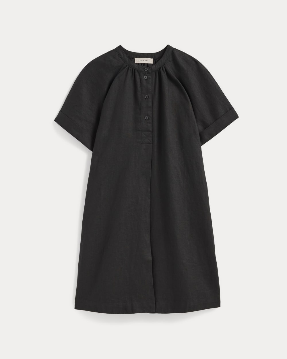 Everlane Popover Dress, Linen, Black, Size Small Everlane Popover Dress, Linen, Black, Size Small