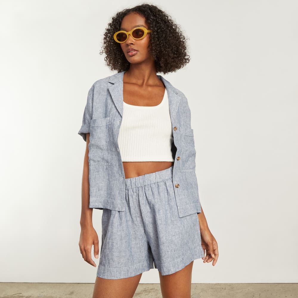 womens-linen-workwear-shirt-blue-pinstripe