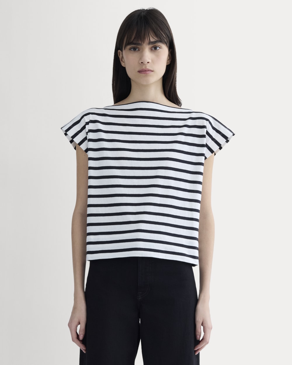 womens-oversized-muscle-tee-bone-black | primary