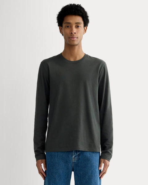 everyone Vincent long sleeve tee Ｌサイズ The Essential Organic Long-Sleeve Tee | Washed Black – Everlane