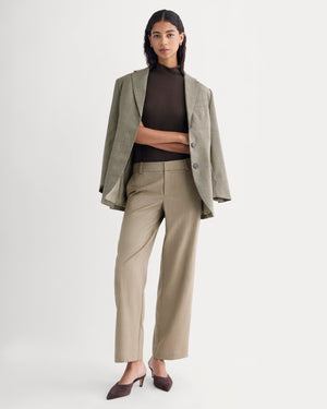 Straight-Leg Trouser in Tailor Twill | Light Taupe