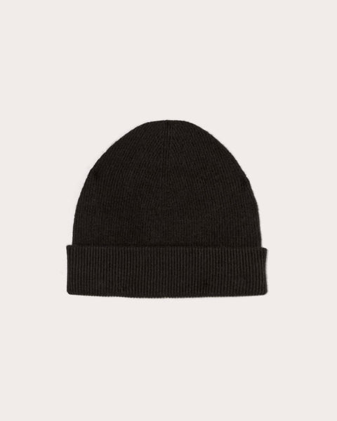 NWT Everlane Colorblock Cashmere Knit Beanie Hat The Cashmere Ribbed Beanie | Tiger main image 4