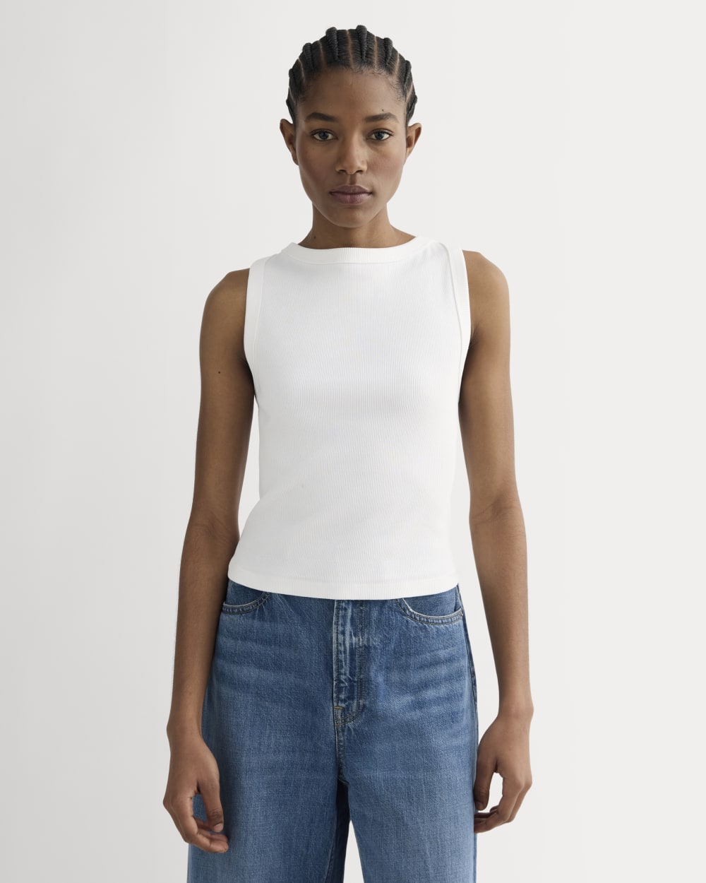 womens-selfie-boatneck-tank-white | primary