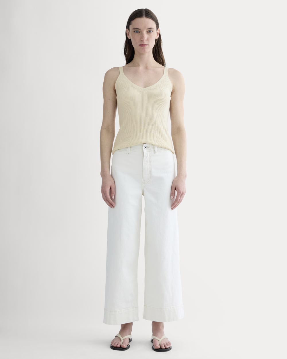 womens-cropped-mariner-jean-calico-ecru | primary