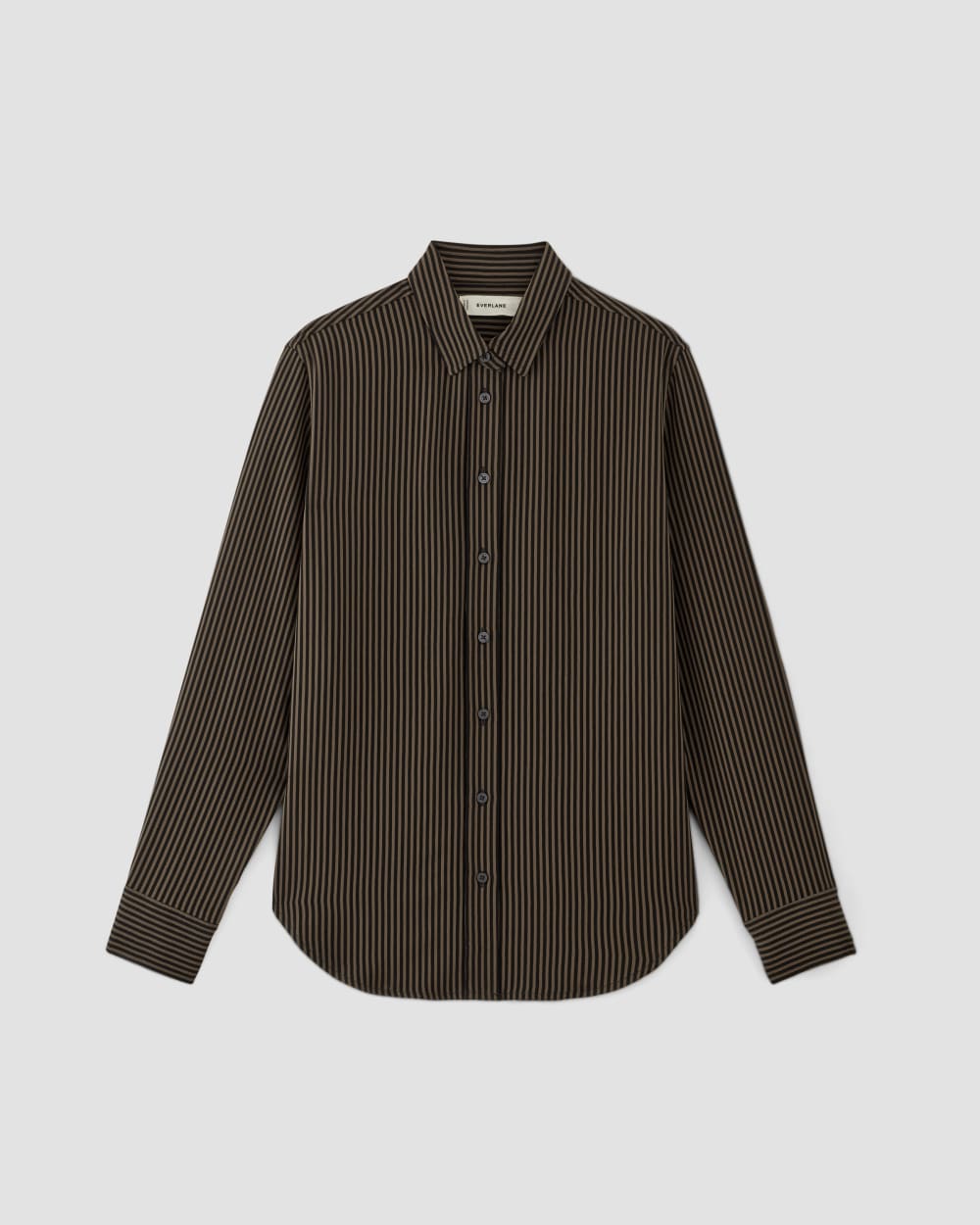 The City Stripe Relaxed Shirt | Cocoa / Black – Everlane