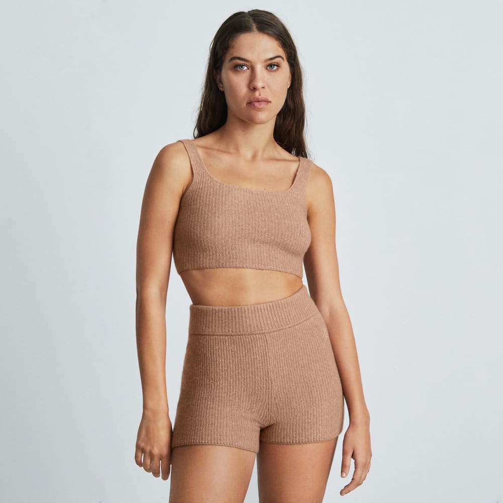 womens-cozy-stretch-tank-camel | primary