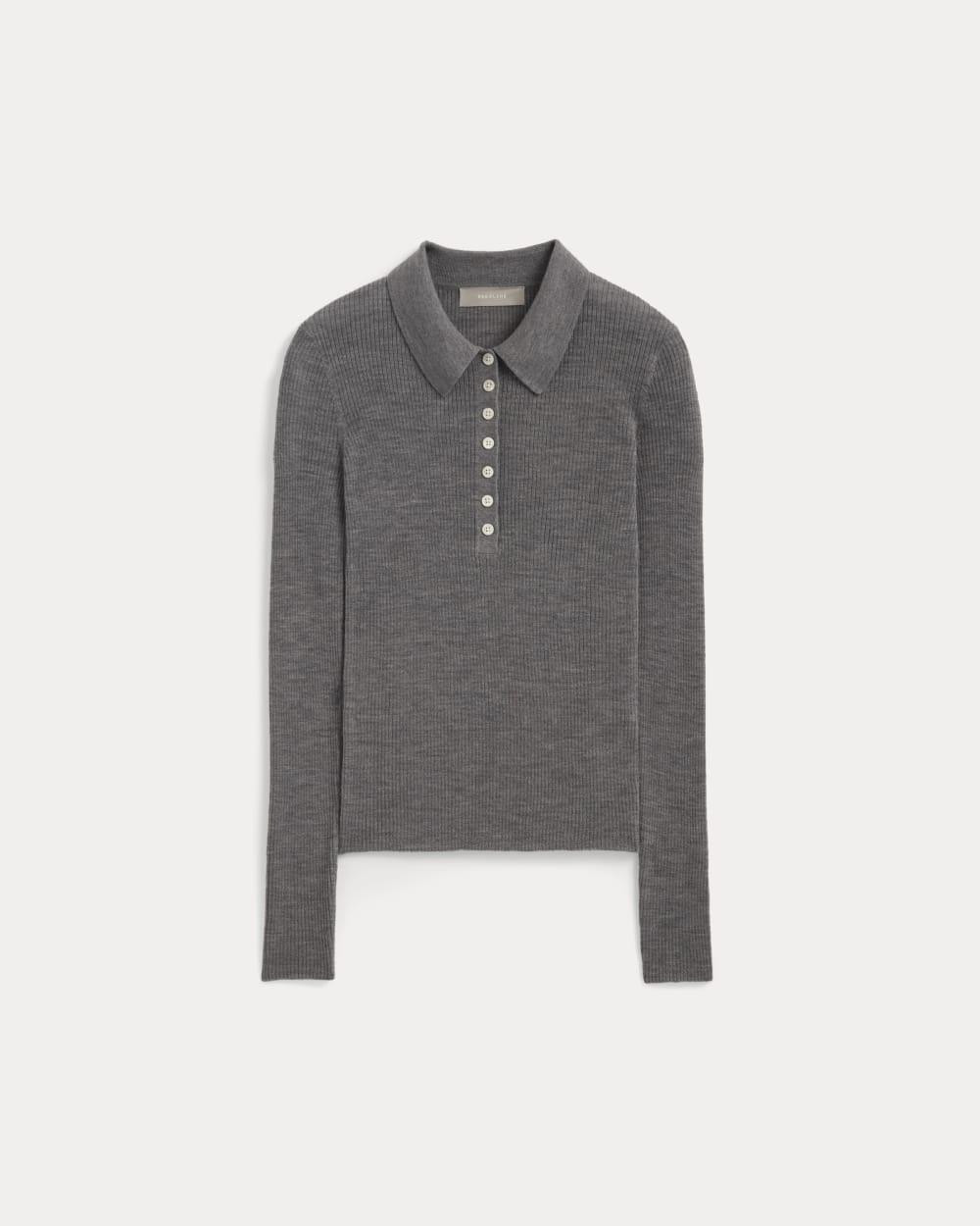 The Polo in Ultrasoft Merino | Heather Mid Grey – Everlane