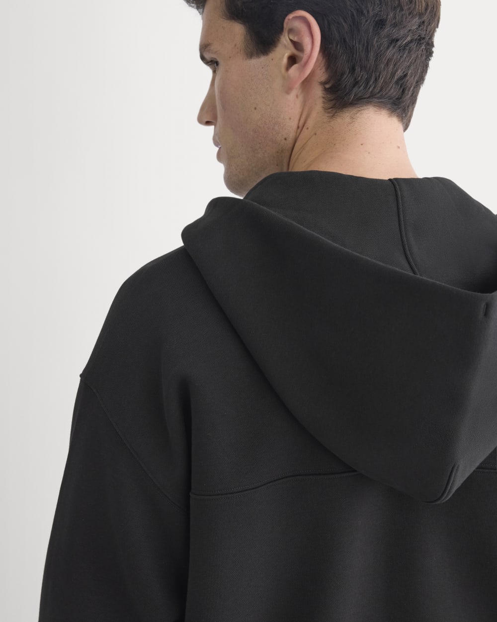 Luxe Fleece Full-Zip Hoodie | Black – Everlane