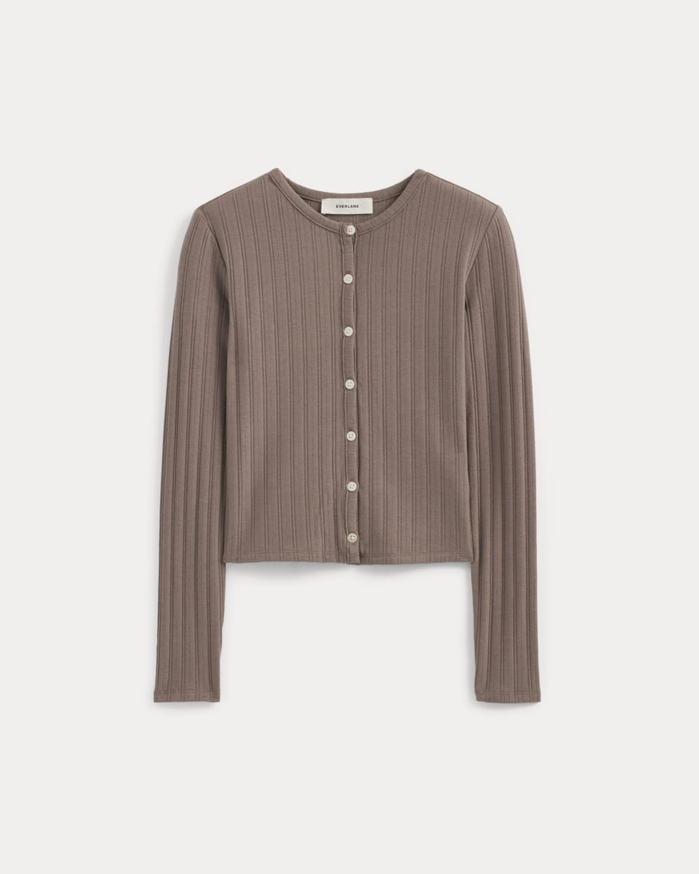 womens-cardigan-in-pointelle-heathered-chocolate-chip | alt