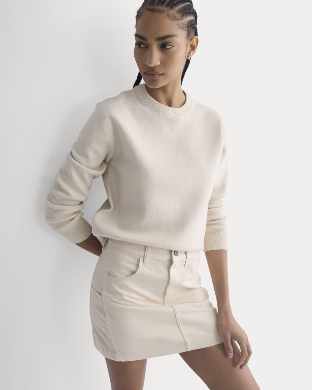 Denim Utility Mini Skirt