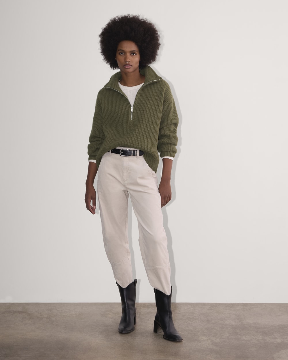 The Half-Zip Sweater in Luxe Merino | Kalamata – Everlane