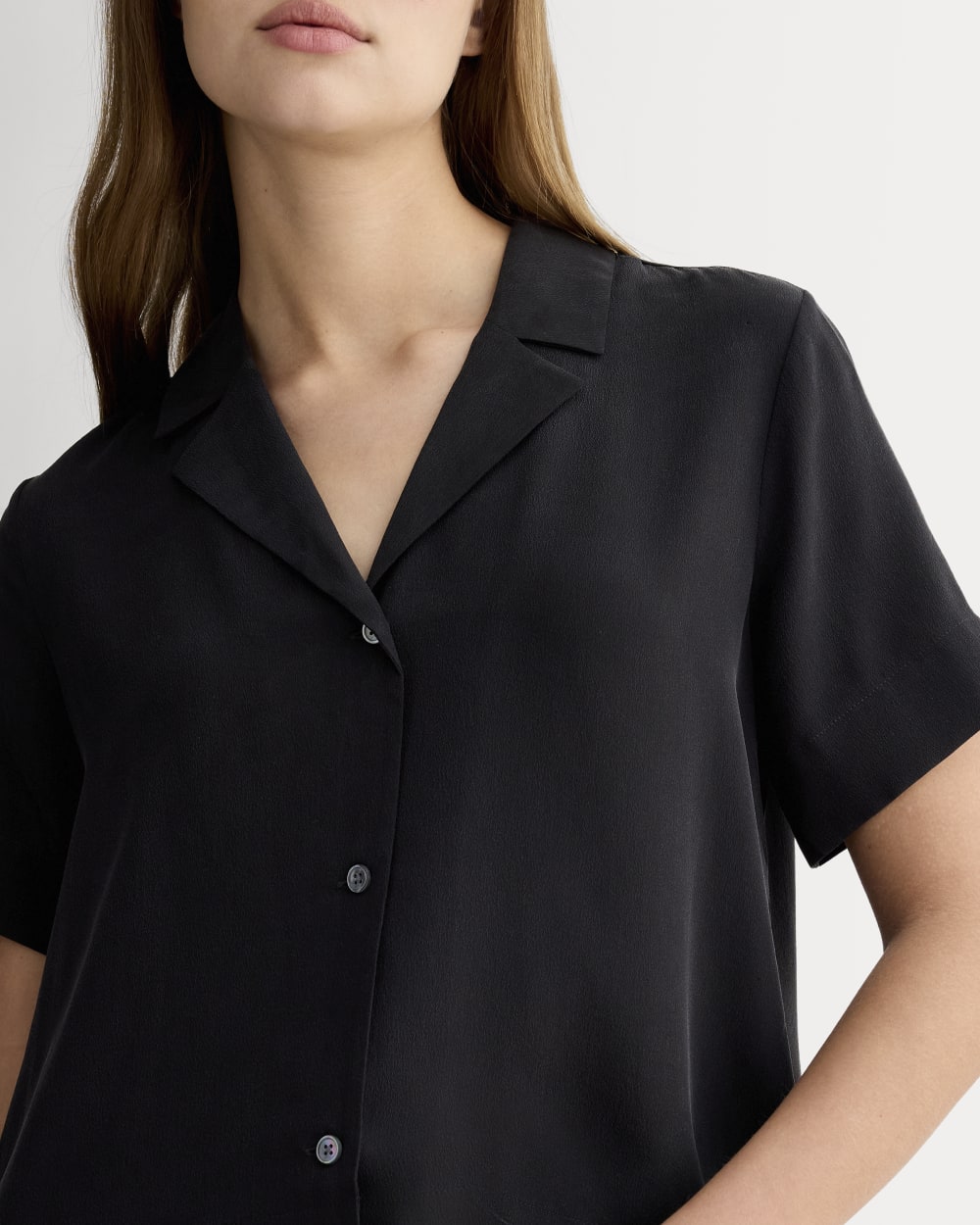 womens-clean-silk-short-sleeve-notch-shirt-black-black