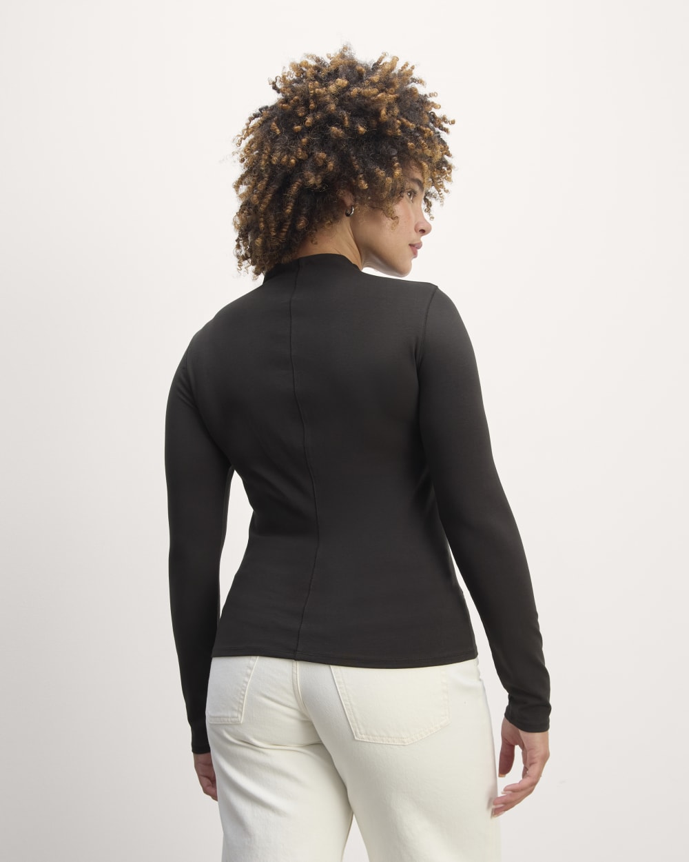 The Form Funnel-Neck Tee | Taupe
