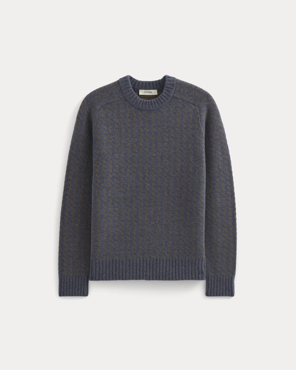 mens-wool-cashmere-nordic-crew-heathered-indigo | alt