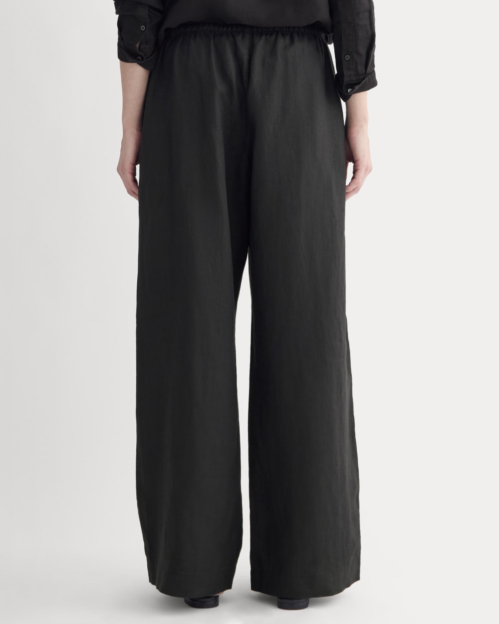 The Drawstring Pant in Linen | Natural Chambray