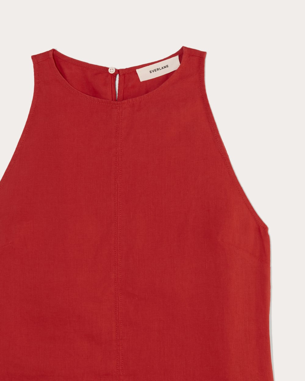トップス HIGH DENSITY FINX LINEN WEATHER TANK Auralee High Density Finx Linen Weather Shirts - Ecru | Garmentory