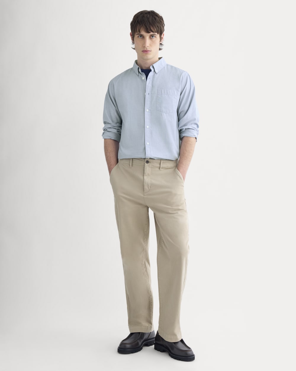 mens-everyday-relaxed-fit-chino-trench-coat-khaki | primary