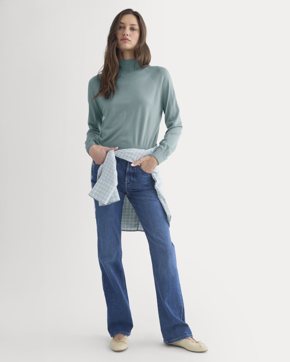 womens-mockneck-sweater-ultrafine-merino-gray-mist