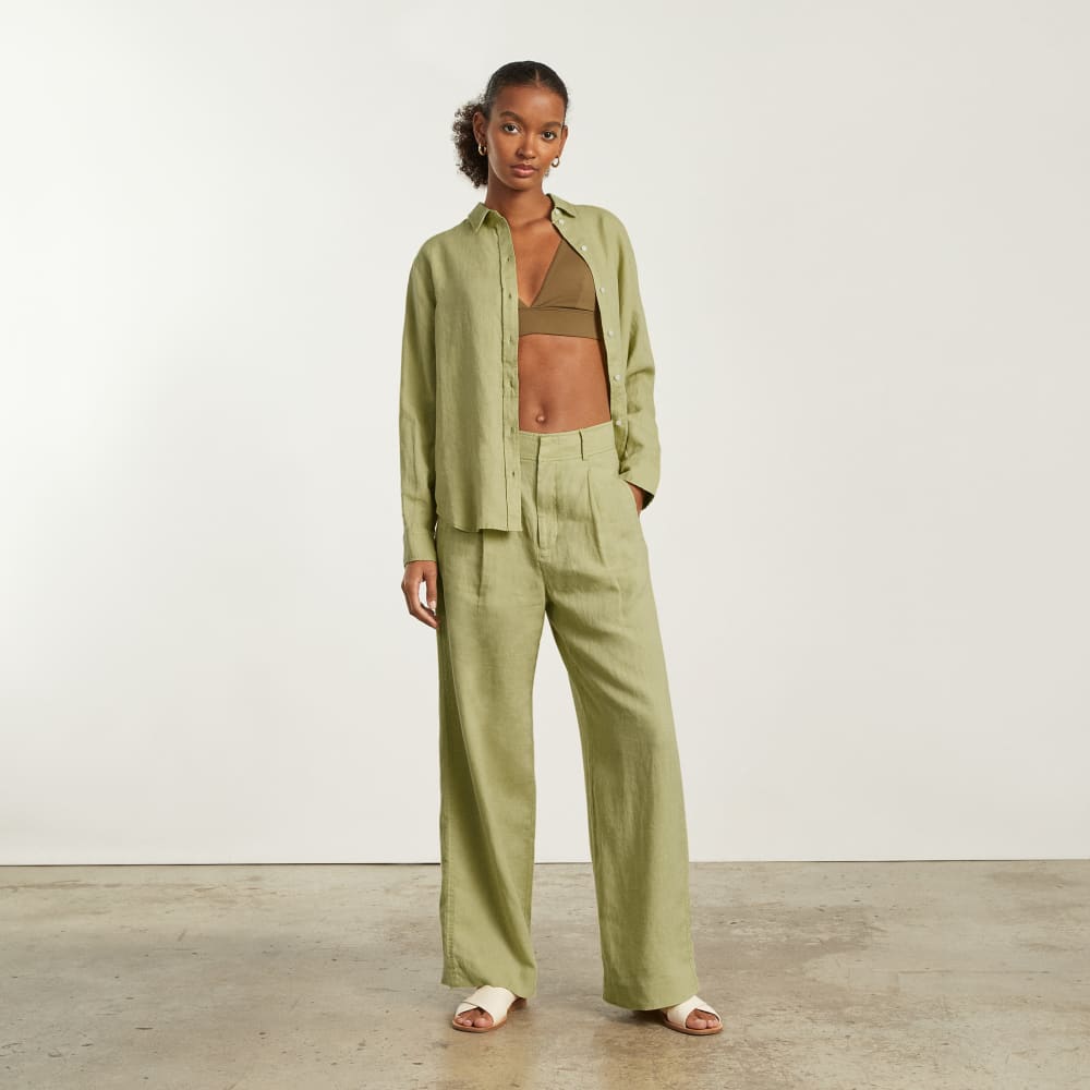 womens-relaxed-linen-shirt-leek