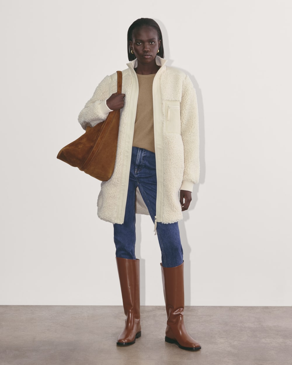 The Teddy Jacket Birch – Everlane - Main Image