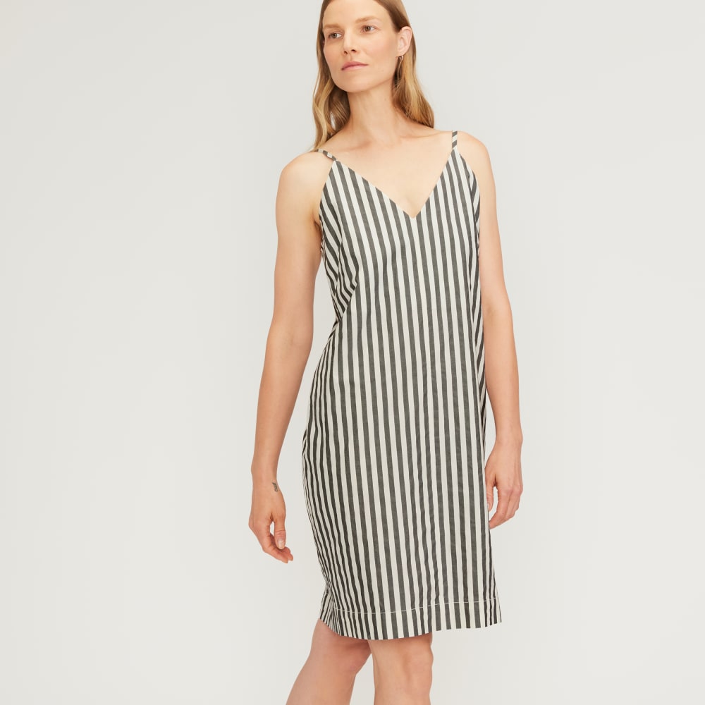 everlane party slip dress Everlane Pleated Slip Dress, Butterlite, Black, Size 0